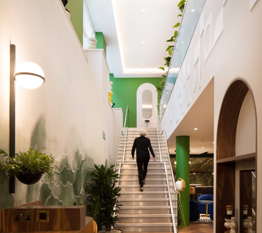 The entrance lobby at the Luxury Serviced Offices in Mayfair on Grosvenor Hill