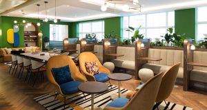 A luxury coworking space at 50 Grosvenor Hill in Mayfair