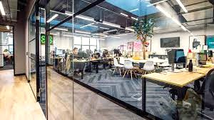 Private office space at the the B Corp flexible workspace at Waverley House on Noel Street in Soho in London