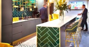 A refreshments area at the luxury office space at 13 Hanover Square in Mayfair