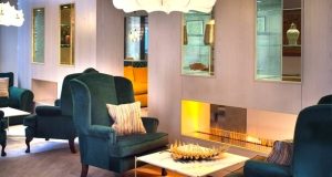 A break out area at the luxury office space on Hanover Square in Mayfair